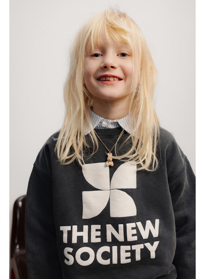 The new society logo sweatshirt forged iron