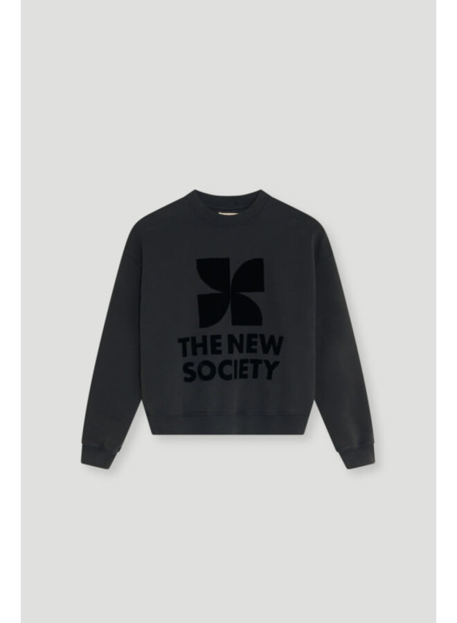 The new society logo teen sweatshirt moonless night
