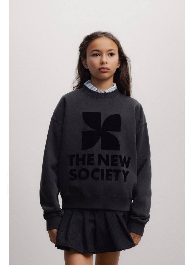 The new society logo teen sweatshirt moonless night