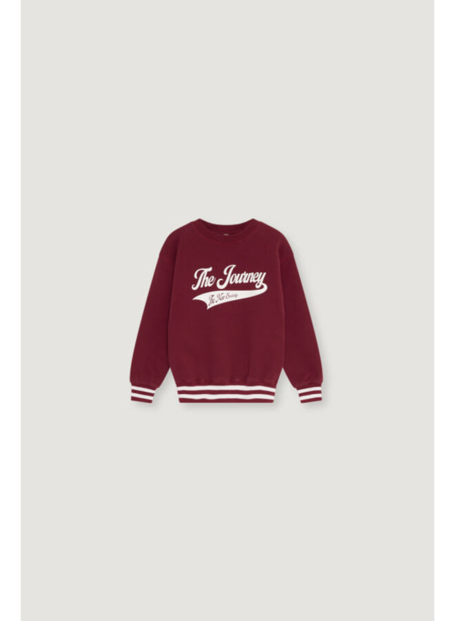 The new society misty sweatshirt rumba red