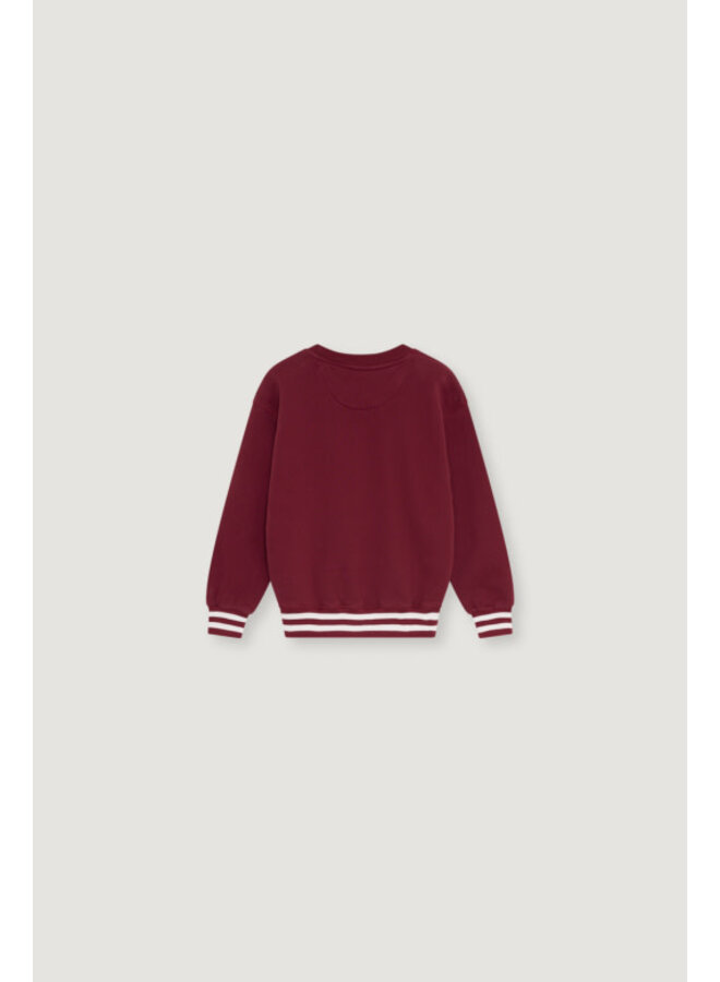 The new society misty sweatshirt rumba red