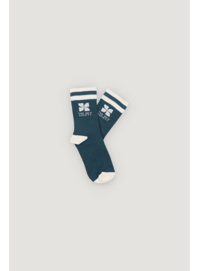 The new society logo socks dark sea