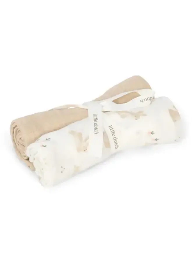 Little dutch newborn naturals swaddle baby bunny