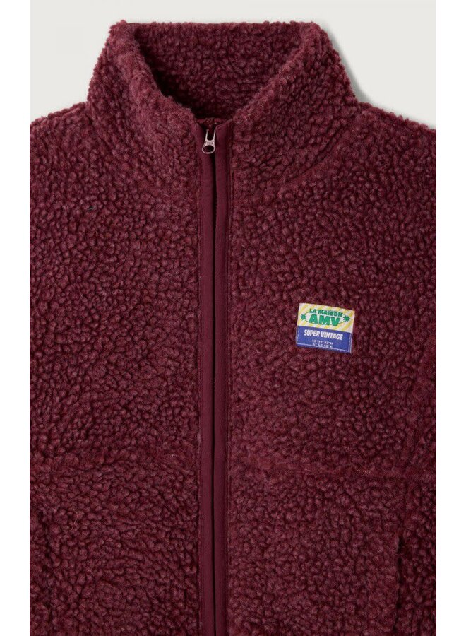 American vintage hoktown jas bordeaux chine