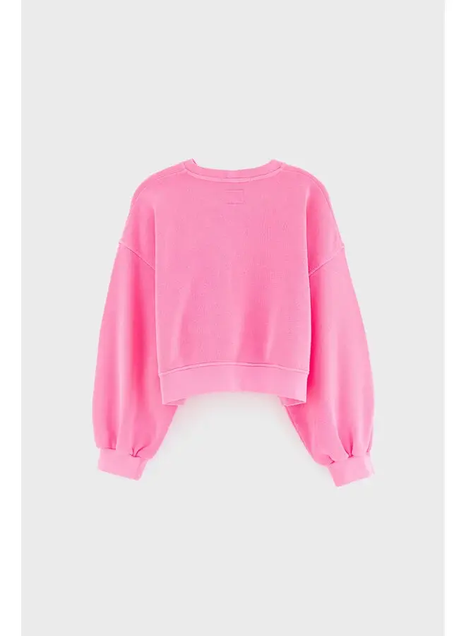 Bellerose fenya sweatshirt fluo pink