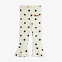 Mini rodini dots aop dog flared trousers off white
