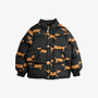 Mini rodini dog aop hooded puffer black