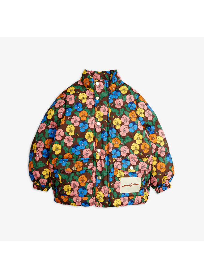 Mini rodini violas aop heavy puffer multi