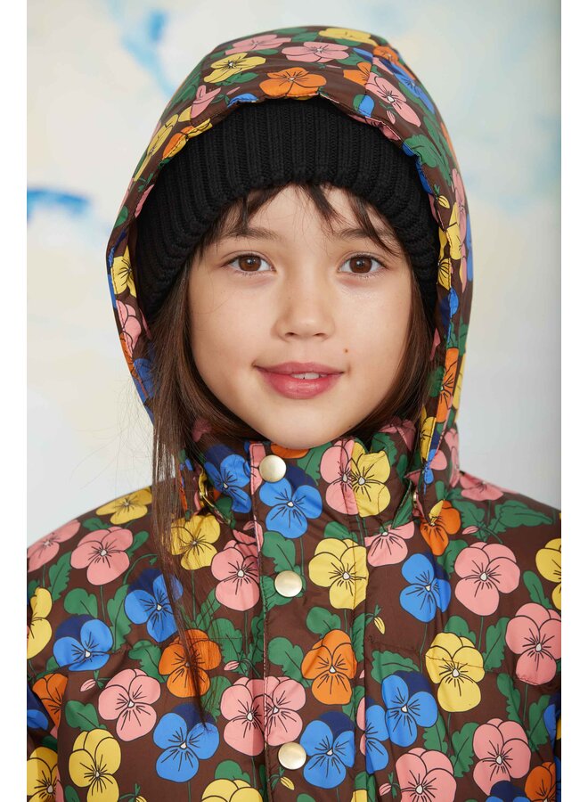 Mini rodini violas aop heavy puffer multi