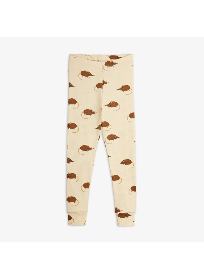 Mini rodini elephant shrew aop legging beige