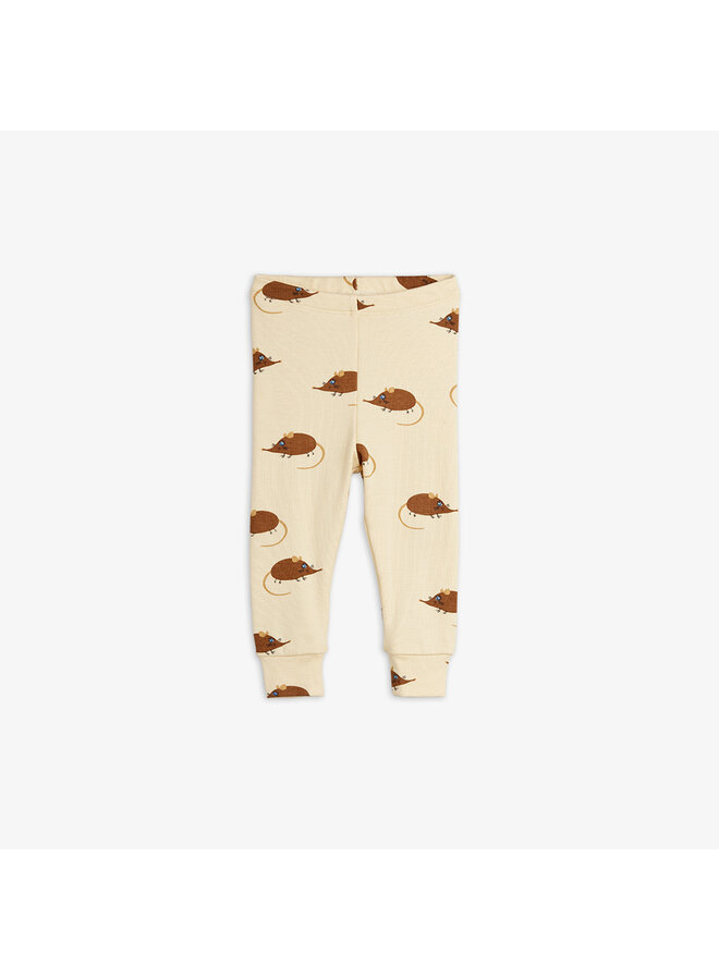 Mini rodini elephant shrew aop legging beige