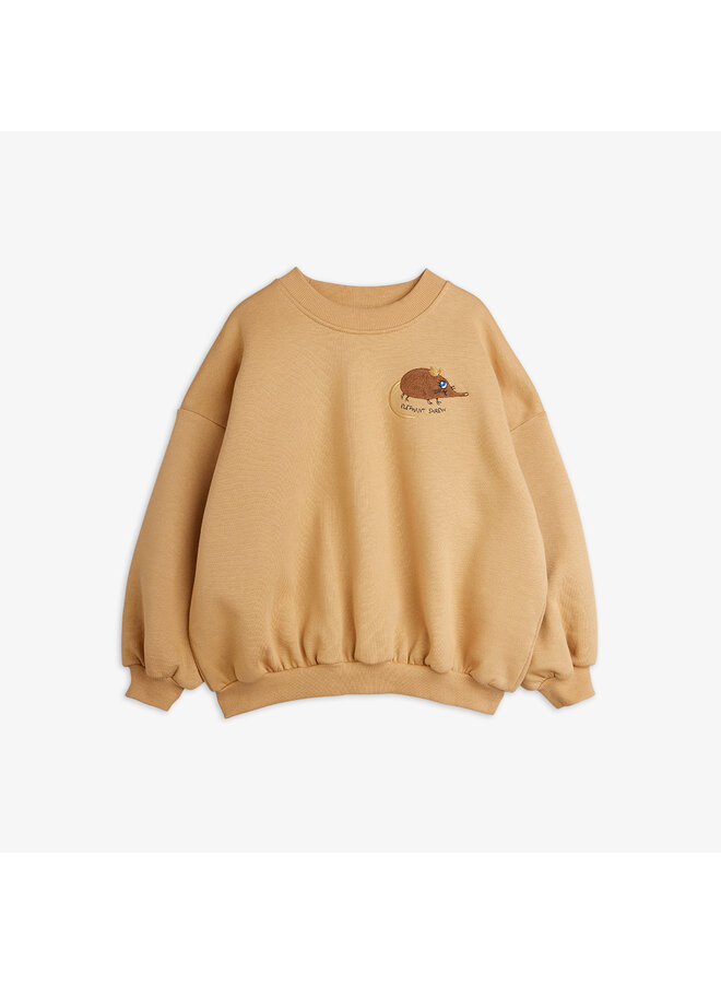 Mini rodini elephant shrew emb sweatshirt beige