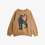 Mini rodini panther sp melange sweatshirt brown