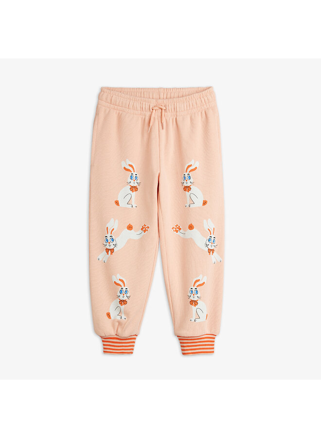 Mini rodini rabbit sp cuffed sweatpants pink