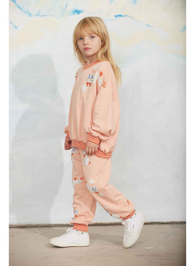 Mini rodini rabbits sp sweatshirt pink