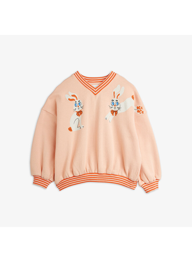 Mini rodini rabbits sp sweatshirt pink