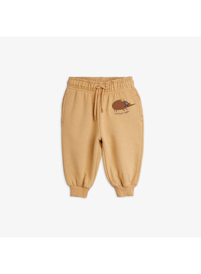 Mini rodini elephant shrew emb sweatpants beige