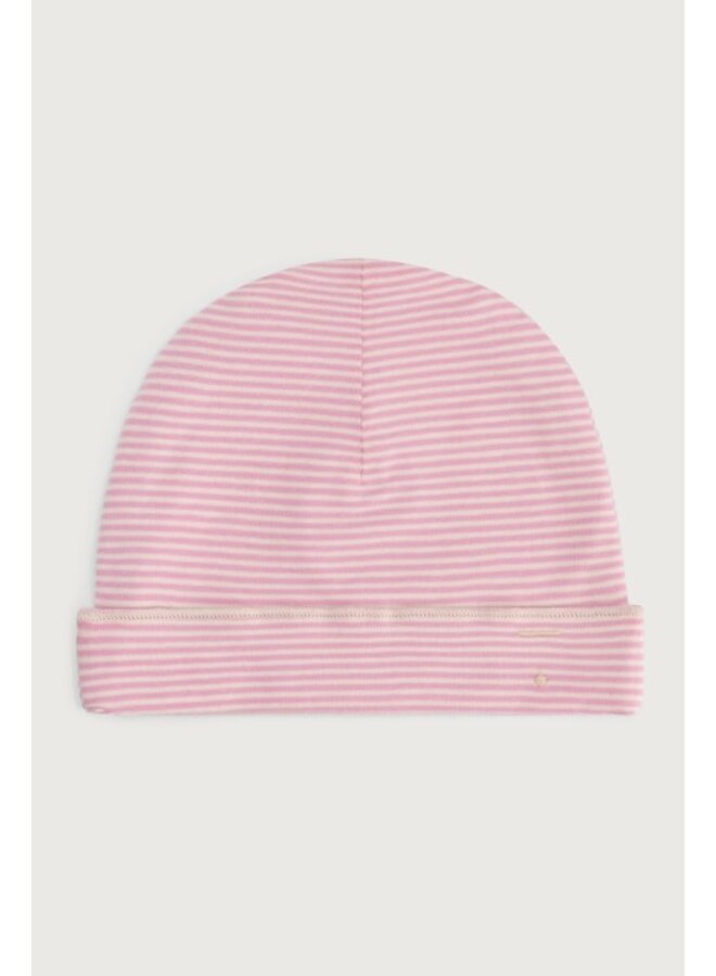 Gray label baby beanie bubblegum/cream