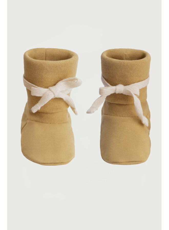 Gray label baby booties cookie