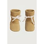 Gray label baby booties cookie