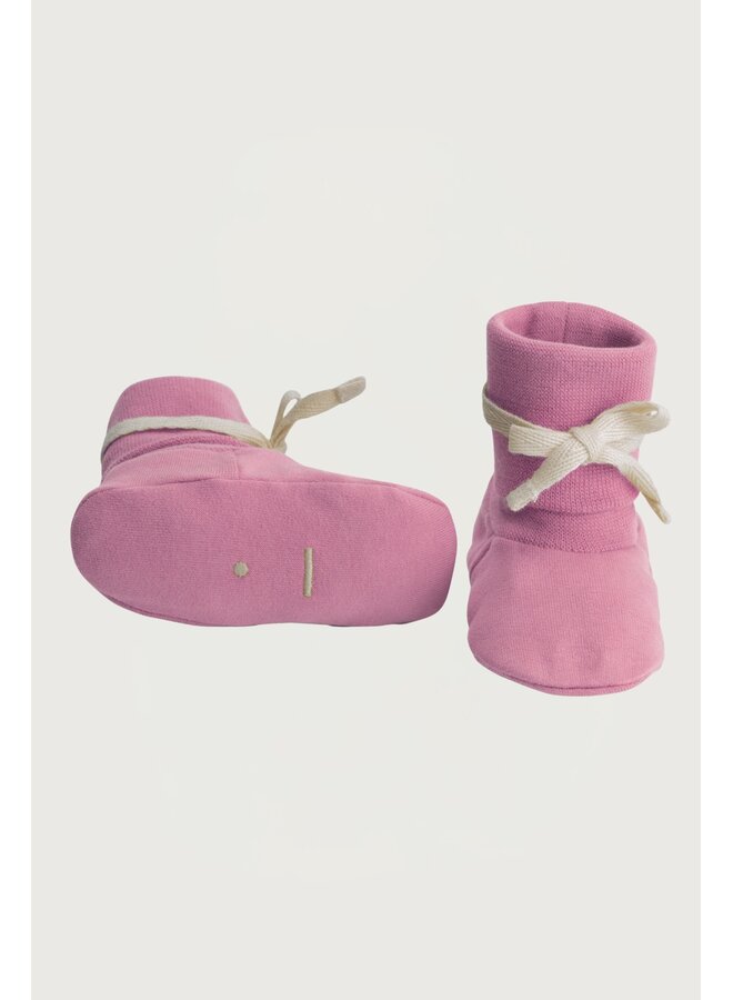 Gray label baby booties bubblegum