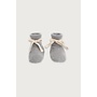 Gray label baby knitted booties gray melange
