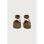 Gray label baby knitted booties woody