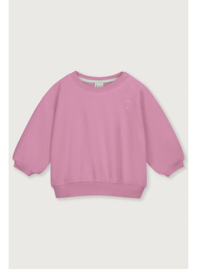 Gray label baby dropped shoulder sweater bubblegum