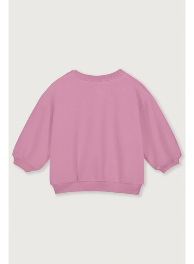 Gray label baby dropped shoulder sweater bubblegum