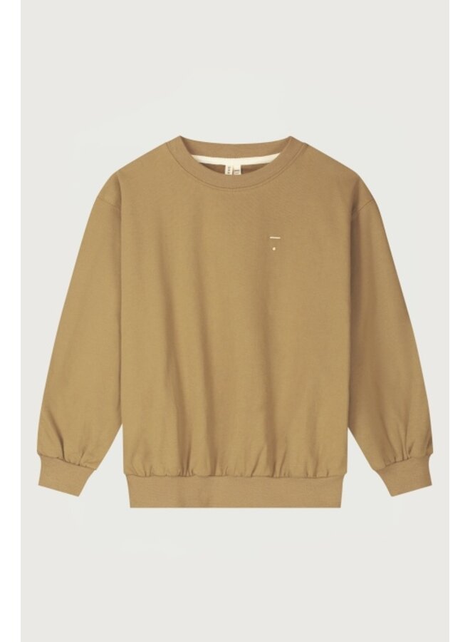 Gray label dropped shoulder sweater cookie
