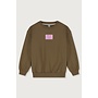 Gray label logo dropped shoulder sweater woody/bubblegum