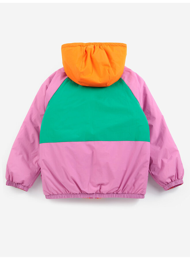 Bobo choses almost moiré allover reversible anorak pink