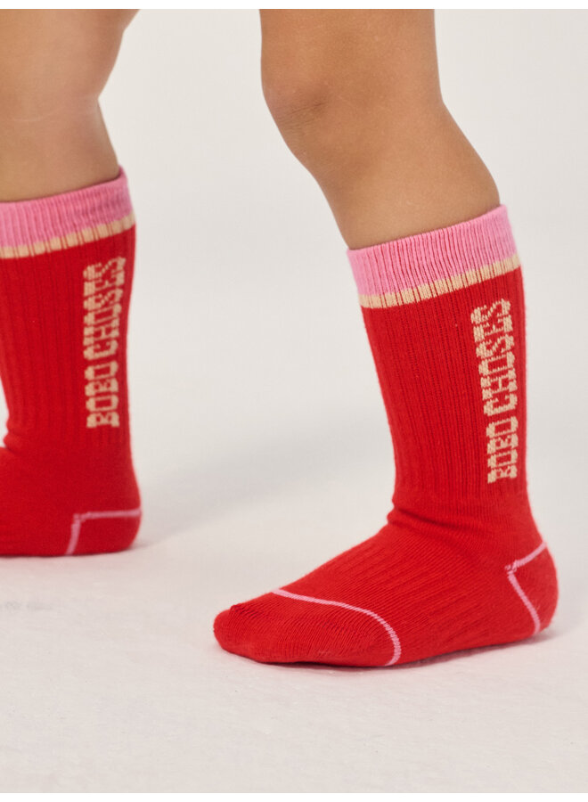 Bobo choses long socks pink