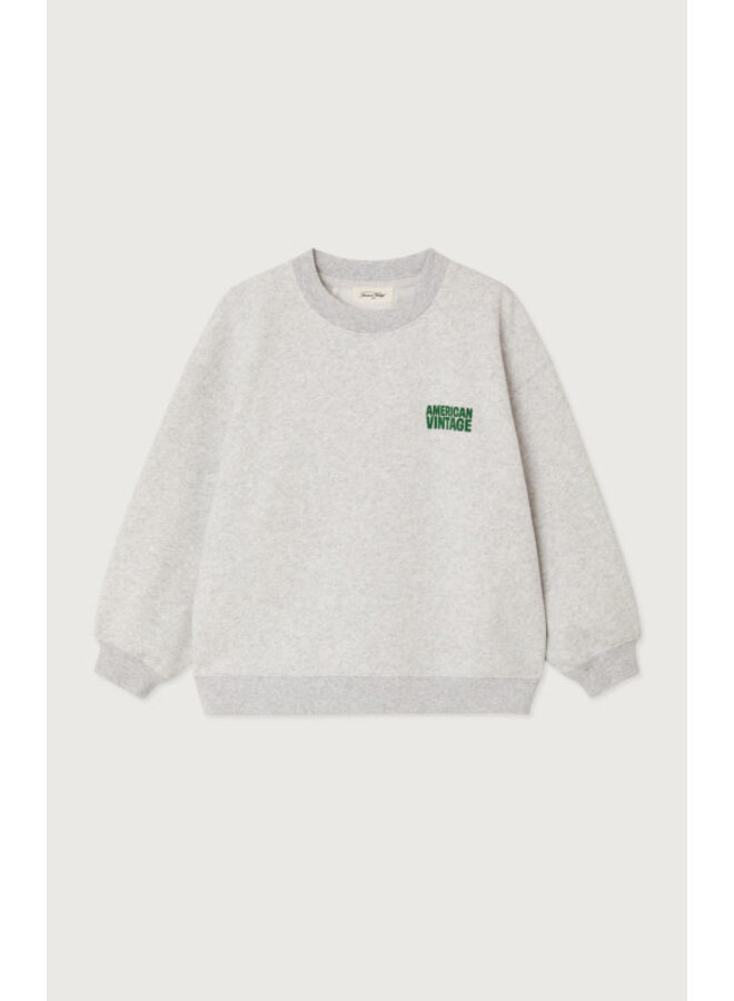 American vintage baptown sweater gris chine