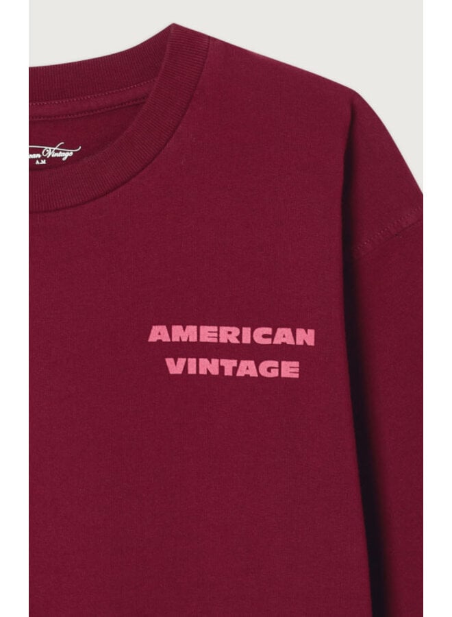 American vintage fizvalley longsleeve bordeaux vintage