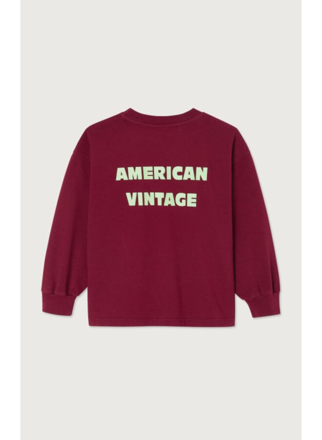 American vintage fizvalley longsleeve bordeaux vintage
