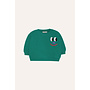The campamento smiling face green baby sweatshirt