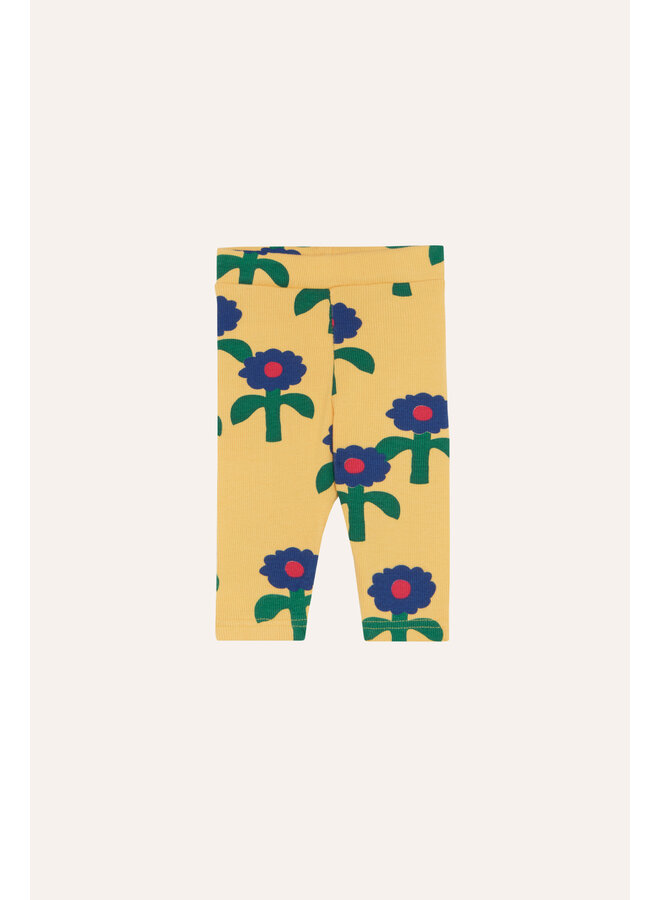 The campamento blue daisies baby leggings