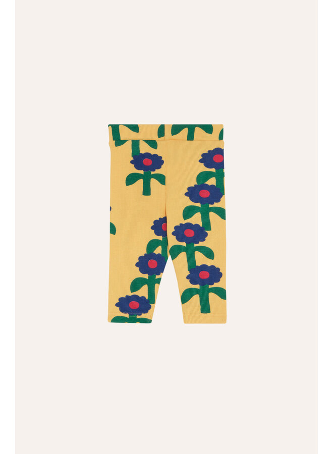The campamento blue daisies baby leggings