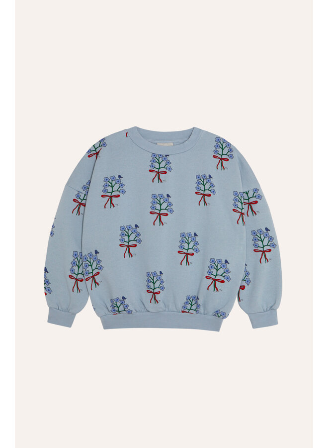 The campamento bouquets light blue sweatshirt