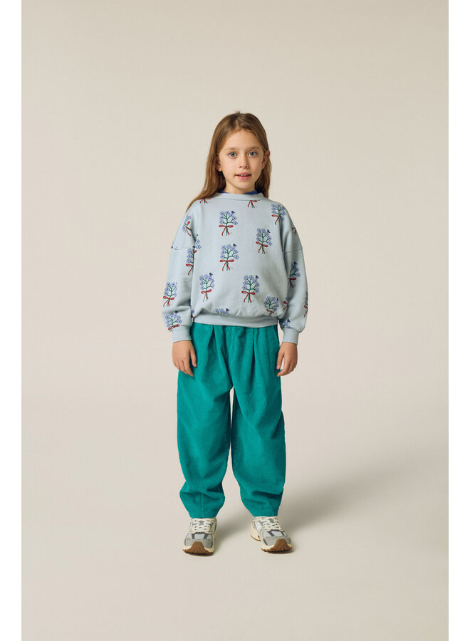 The campamento bouquets light blue sweatshirt