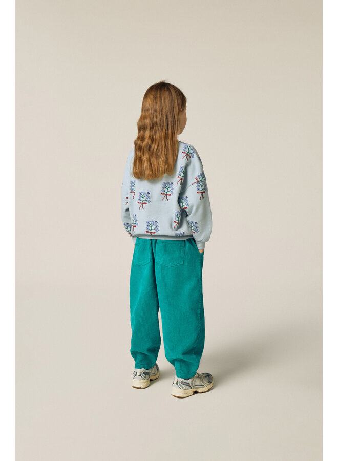 The campamento bouquets light blue sweatshirt