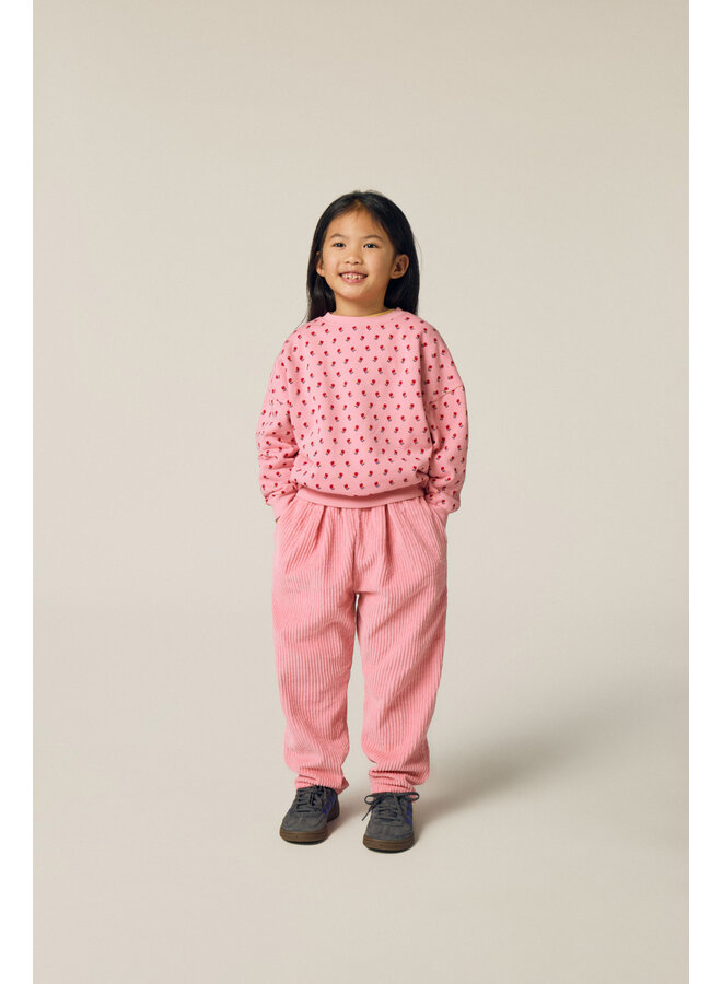 The campamento flowers pink sweatshirt