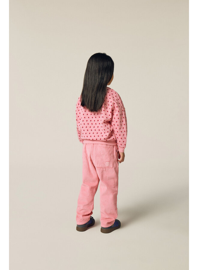 The campamento flowers pink sweatshirt