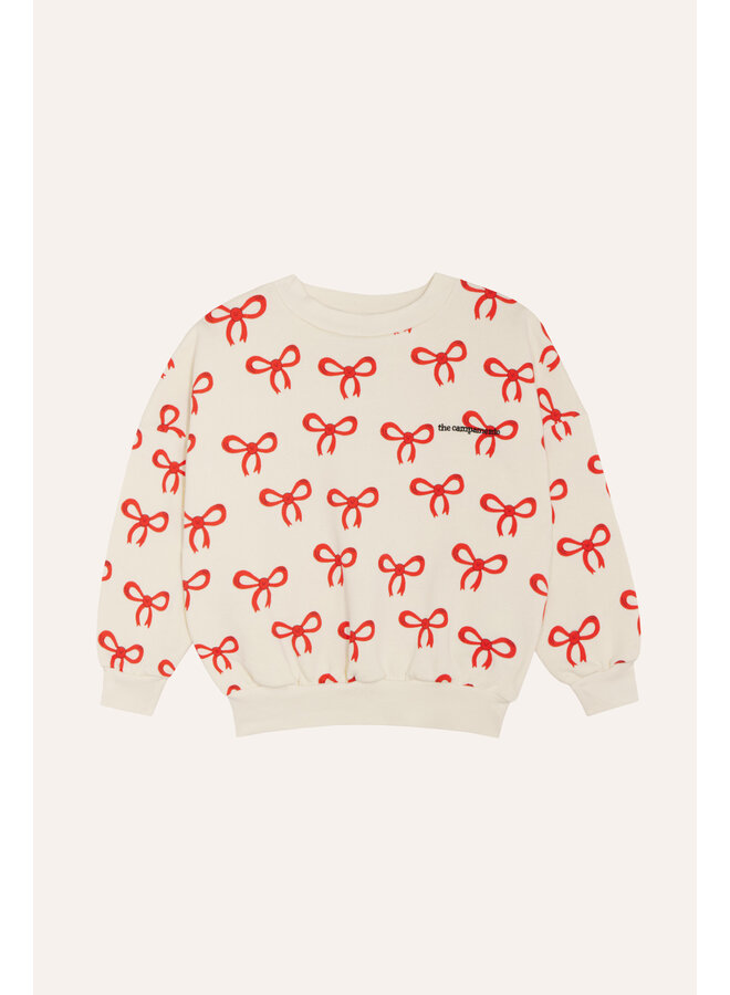 The campamento big bows sweatshirt ecru