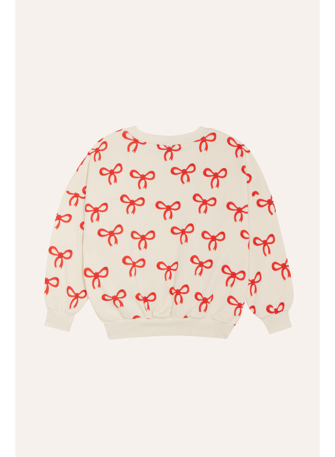 The campamento big bows sweatshirt ecru