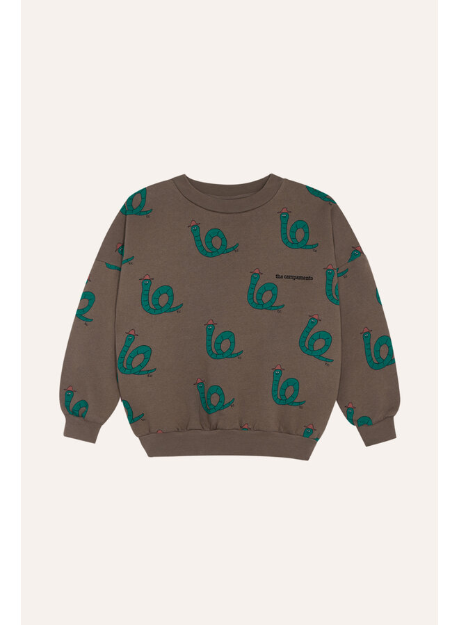 The campamento snakes brown sweatshirt
