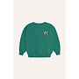 The campamento smiling face green sweatshirt