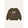 The campamento big smiling face green sweatshirt