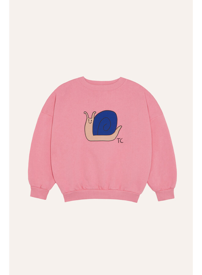 The campamento snail pink sweatshirt